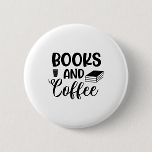 Reading Art Books And Coffee 6 Cm Round Badge