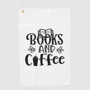 Reading Art Books And Coffee Golf Towel