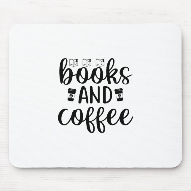 Reading Art Books And Coffee Mouse Pad (Front)