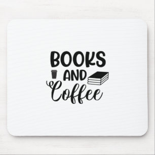 Reading Art Books And Coffee Mouse Pad