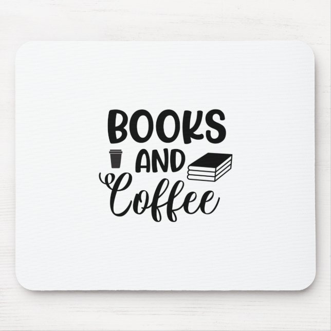 Reading Art Books And Coffee Mouse Pad (Front)