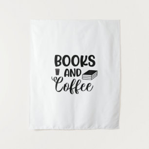 Reading Art Books And Coffee Tapestry