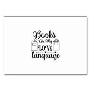 Reading Art Books Are My Love Language Table Number