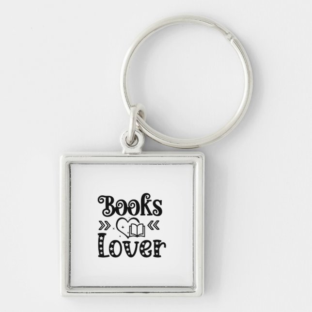 Reading Art Books Lover Key Ring (Front)