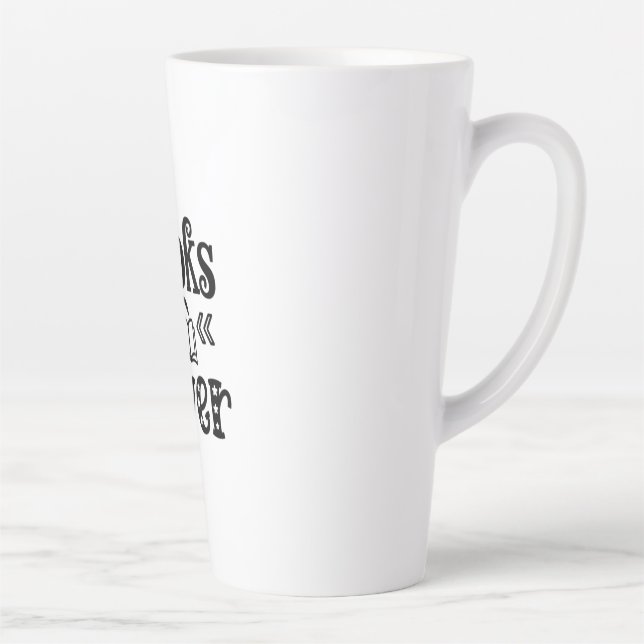 Reading Art Books Lover Latte Mug (Right)