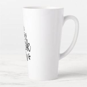 Reading Art Crazy Book Lady Latte Mug