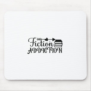 Reading Art Fiction Addiction Mouse Pad