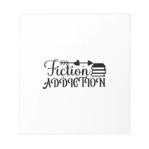 Reading Art Fiction Addiction Notepad