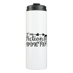 Reading Art Fiction Addiction Thermal Tumbler
