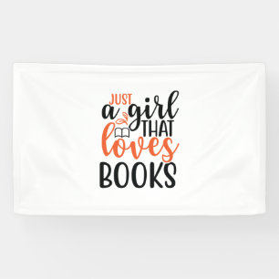 Reading Art Just A Girl That Loves Books Banner