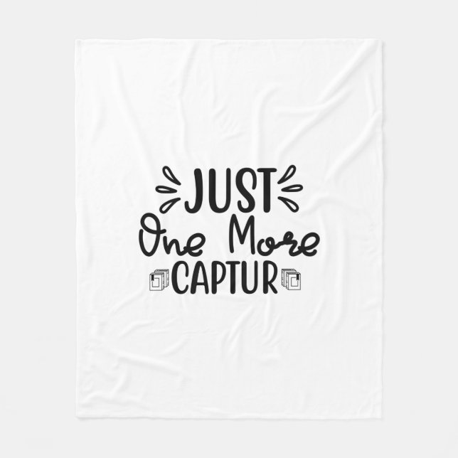 Reading Art Just One More Captur Fleece Blanket (Front)