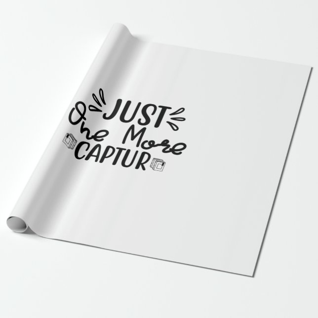 Reading Art Just One More Captur Wrapping Paper (Unrolled)