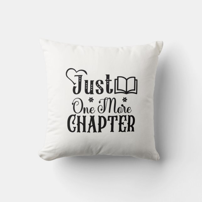 Reading Art Just One More Chapter Cushion (Front)