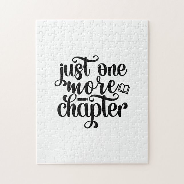 Reading Art Just One More Chapter Jigsaw Puzzle (Vertical)