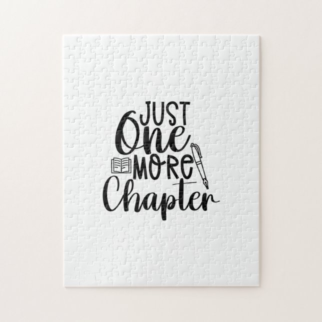 Reading Art Just One More Chapter Jigsaw Puzzle (Vertical)