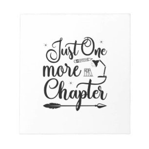 Reading Art Just One More Chapter Notepad
