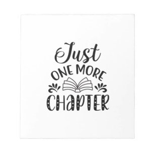 Reading Art Just One More Chapter Notepad