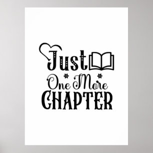 Reading Art Just One More Chapter Poster