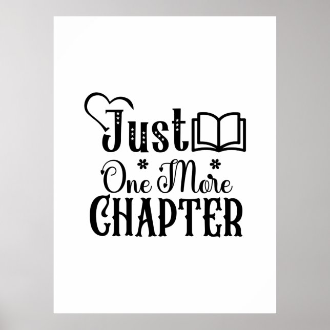 Reading Art Just One More Chapter Poster (Front)