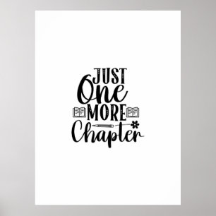 Reading Art Just One More Chapter Poster