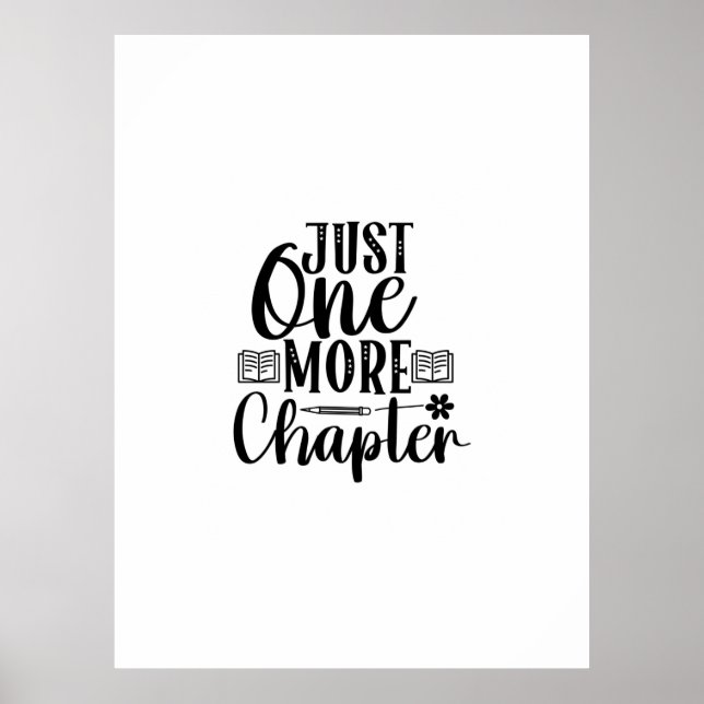Reading Art Just One More Chapter Poster (Front)