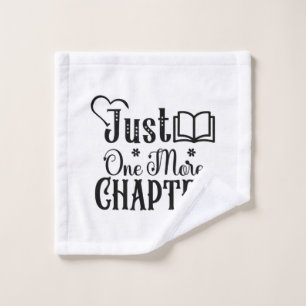 Reading Art Just One More Chapter Wash Cloth