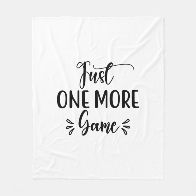 Reading Art Just One More Game Fleece Blanket (Front)