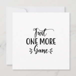 Reading Art Just One More Game Holiday Card