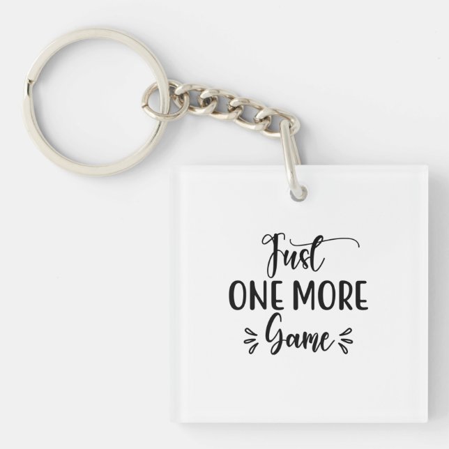 Reading Art Just One More Game Key Ring (Front)