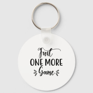 Reading Art Just One More Game Key Ring