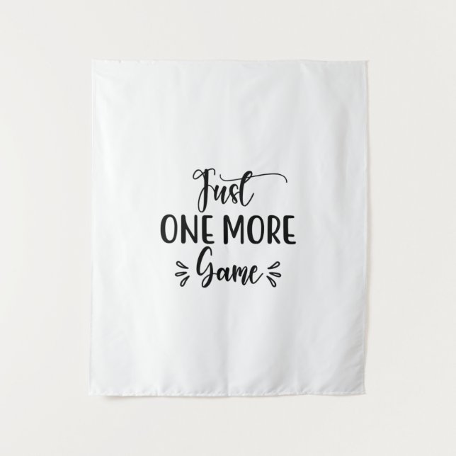 Reading Art Just One More Game Tapestry (Front)