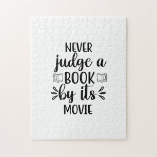 Reading Art Never Judge A Book By Its Movie Jigsaw Puzzle