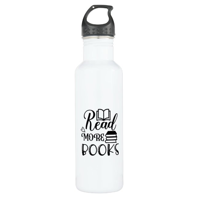 Reading Art Read More Books 710 Ml Water Bottle (Front)