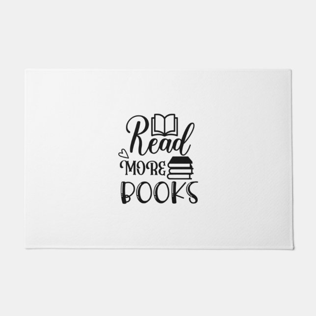 Reading Art Read More Books Doormat (Front)