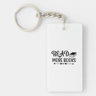 Reading Art Read More Books Key Ring