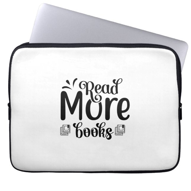 Reading Art Read More Books Laptop Sleeve (Front)