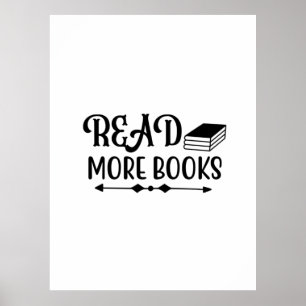 Reading Art Read More Books Poster