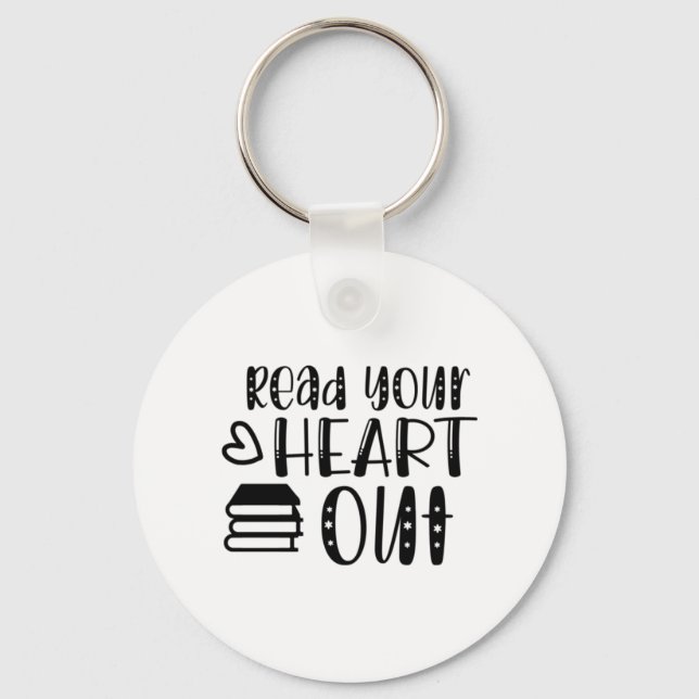 Reading Art Read Your Heart Out Key Ring (Front)
