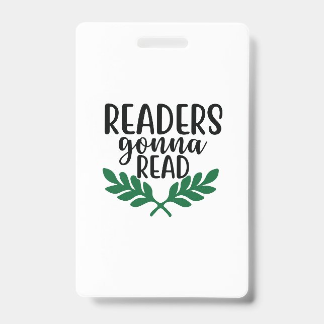 Reading Art Readers Gonna Read ID Badge (Front)