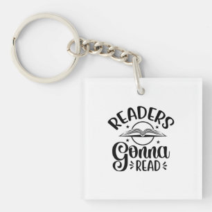 Reading Art Readers Gonna Read Key Ring