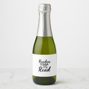Reading Art Readers Gonna Read Sparkling Wine Label