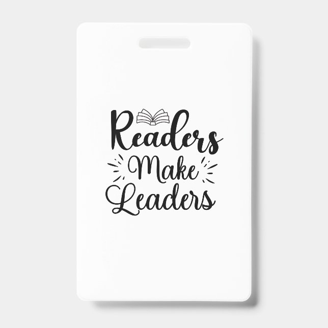 Reading Art Readers Make Leaders ID Badge (Front)