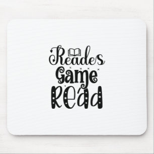 Reading Art Reades Game Read Mouse Pad