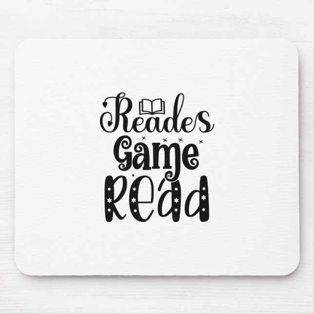 Reading Art Reades Game Read Mouse Pad (Front)