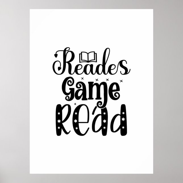 Reading Art Reades Game Read Poster (Front)