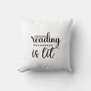 Reading Art Reading Is Lit Cushion