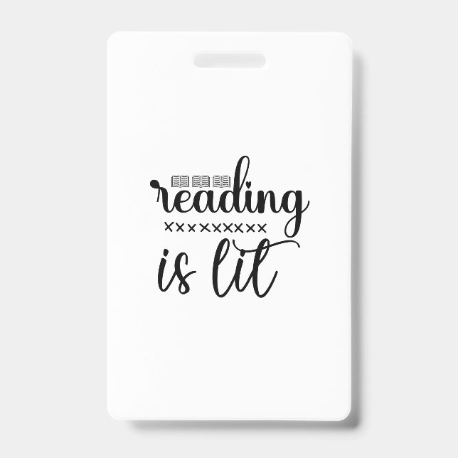Reading Art Reading Is Lit ID Badge (Front)