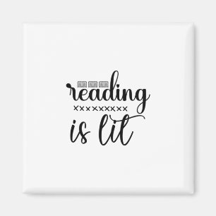 Reading Art Reading Is Lit Magnet