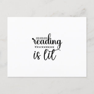 Reading Art Reading Is Lit Postcard