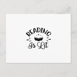Reading Art Reading Is Lit Postcard
